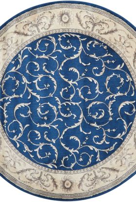 Nourison Home Somerset Navy 5'6" x Round