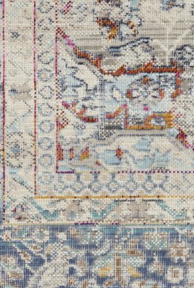 Nourison Home Vintage Kashan Ivory Blue