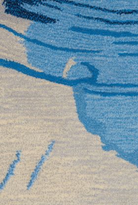 Nourison Home Symmetry Blue/Ivory