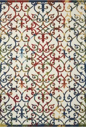 Nourison Home & Garden Multicolor 7'9" x 10'10"