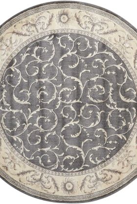 Nourison Home Somerset Charcoal 5'6" x Round