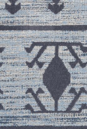 Nourison Home Asilah Light/Blue/Charcoal 5'3" x 7'11"