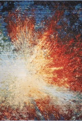 Nourison Home Chroma Red Flare