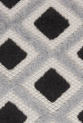 Nourison Home Aloha Black White