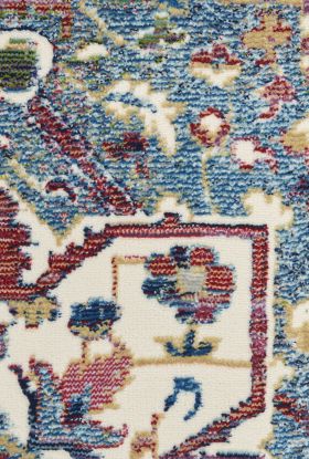 Nourison Home Ankara Global Ivory Navy