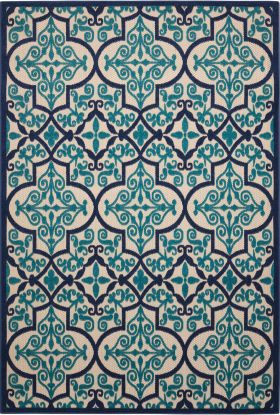 Nourison Home Aloha Navy 2'8" x 4'