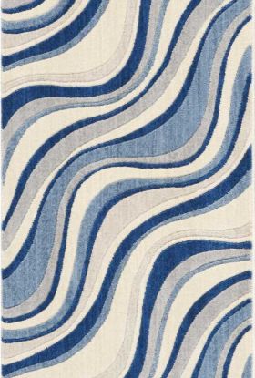 Nourison Home Somerset Ivory/Blue 2'3" x 10' Runner