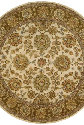Nourison Home Jaipur Ivory/Brown 8' x Round