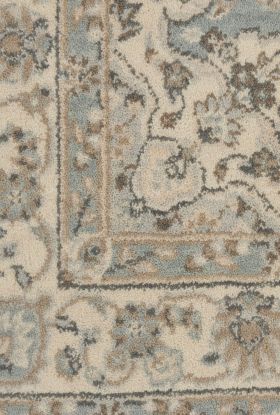 Nourison Home Living Treasures Aqua/Ivory 3'6" x 5'6"