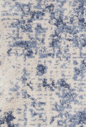 Nourison Home Silky Textures Ivory/Blue 9'3" x 12'9"