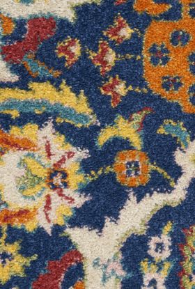 Nourison Home Allur Navy Multicolor