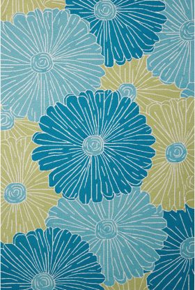 Nourison Home Fantasy Seafoam 5' x 7'6"