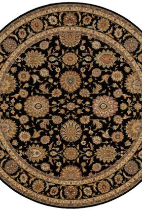 Nourison Home Living Treasures Black 7’10” x Round