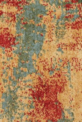 Nourison Home Somerset Teal/Multicolor 5'6" x Round