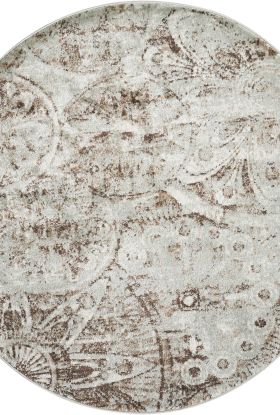 Nourison Home Euphoria Grey 7’10” x Round