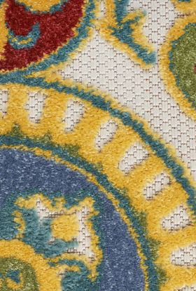 Nourison Home Aloha Red/Multi 5'3" x 7'5"