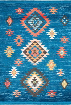 Nourison Home South Western Blue 6'7" x 9'7"