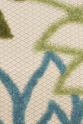 Nourison Home Aloha Green Multicolor