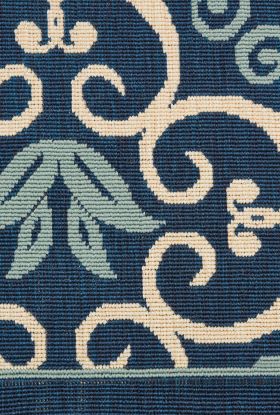 Nourison Home Caribbean Navy 7'10" x Square