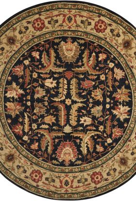 Nourison Home Living Treasures Midnight 5'10" x Round