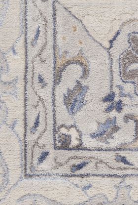 Nourison Home Silky Textures Ivory/Grey 2'2" x 7'6" Runner