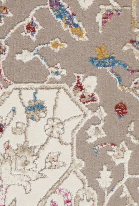 Nourison Home Melody Grey/Multi 2'2" x 7'6" Runner