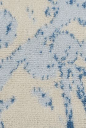 Nourison Home Jubilant Ivory Blue 5'3" x Round