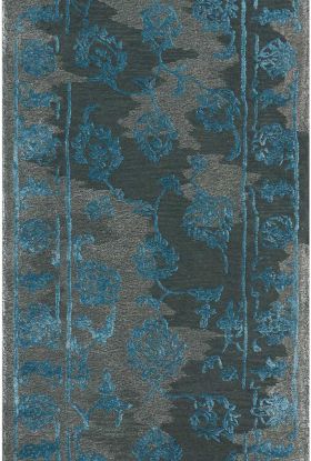 Nourison Home Opaline Charcoal/Blue 2'3" x 8' Runner