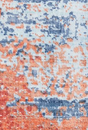 Nourison Home Safari Dreams Blue/Brick 8' x 11'