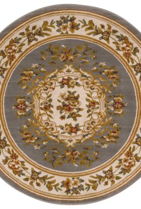 Nourison Home Paramount Grey/Blue 5'3" x Round