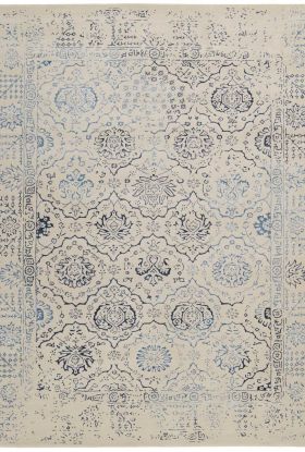 Nourison Home Symphony Ivory/Blue 5'6" x 7'5"