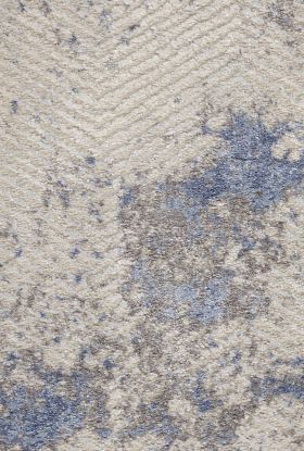 Nourison Home Silky Textures Blue/Ivory/Grey