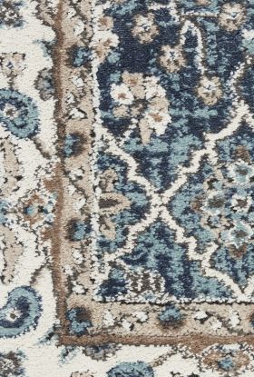 Nourison Home American Manor Blue Ivory