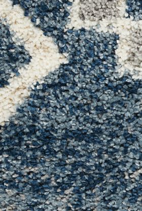 Nourison Home Oslo Shag Denim Blue