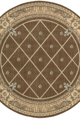 Nourison Home Ashton House Mink 5'6" x Round