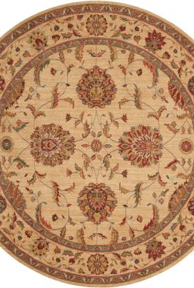 Nourison Home Living Treasures Ivory 5'10" x Round