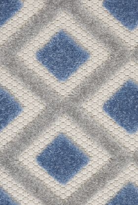 Nourison Home Aloha Blue/Grey 2'3" x 8' Runner