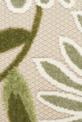 Nourison Home Aloha Ivory Green