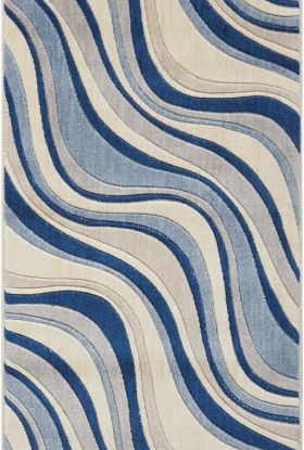 Nourison Home Somerset Ivory/Blue 2'3" x 8' Runner