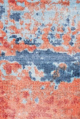 Nourison Home Safari Dreams Blue/Brick 5'3" x 7'5"