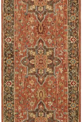 Nourison Home Living Treasures Rust 2'6" x 8' Runner
