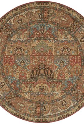 Nourison Home Living Treasures Multicolor 7’10” x Round
