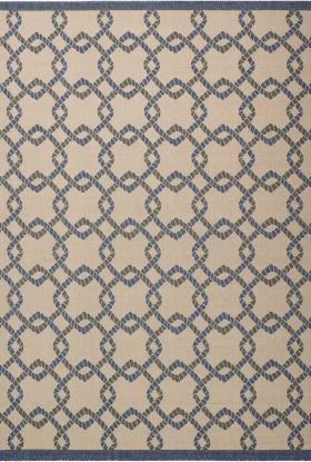 Nourison Home Caribbean Ivory/Blue 9'3" x 12'9"