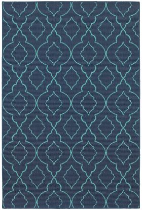 Oriental Weavers Meridian 7541b Navy