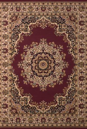 United Weavers Dallas Floral Kirman Burgundy