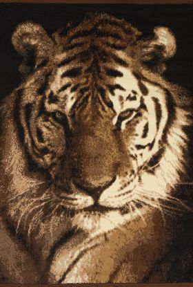 United Weavers Legends Tiger Portrait Multi 5'3" x 7'2"