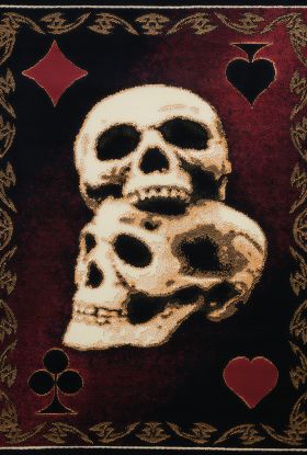 United Weavers Legends Skulls Multi 5'3" x 7'2"