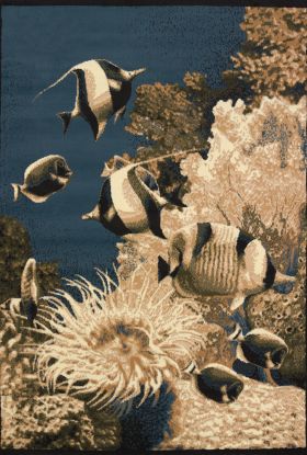 United Weavers Legends Blue Sea Multi 5'3" x 7'2"