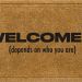 Mohawk Faux Coir Impressions Mat Welcome-Ish Natural 1'6" x 2'6" Collection
