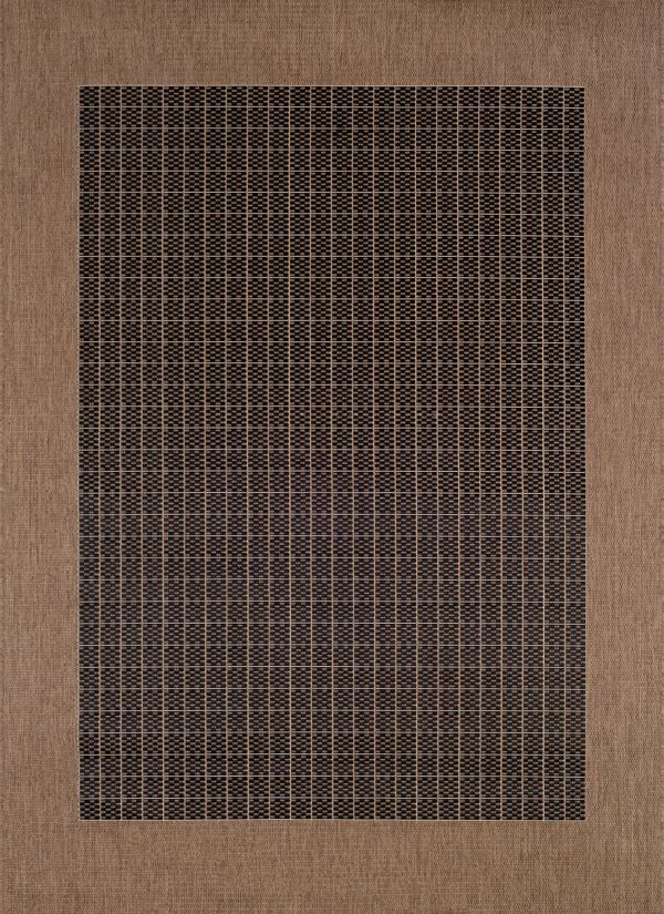 Couristan Recife Checkered Field Black/Cocoa Collection